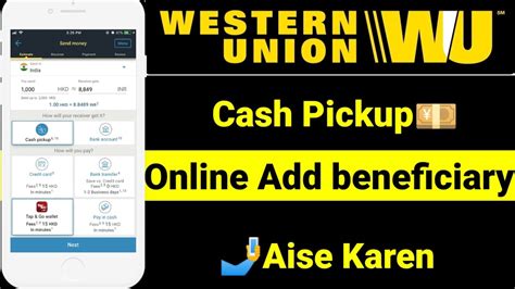 cash pickup western union.